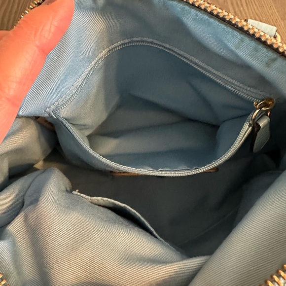 Coach light blue satchel / crossbody bag - Picture 8 of 10
